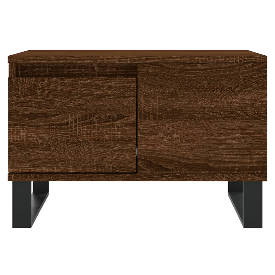 Coffee Table Brown Oak 55x55x36.5 cm Engineered Wood