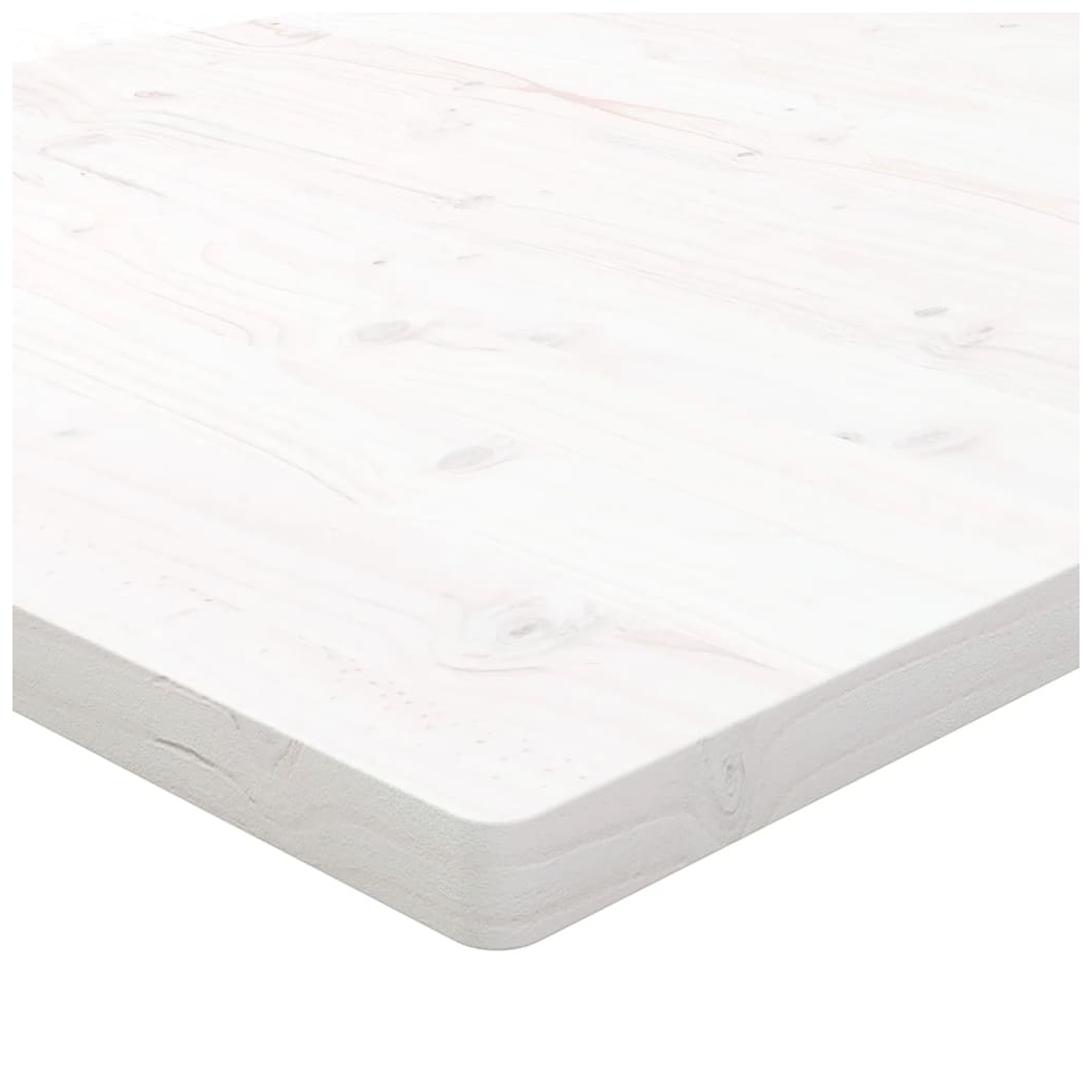 Table Top White 60x60x2.5 cm Solid Wood Pine Square