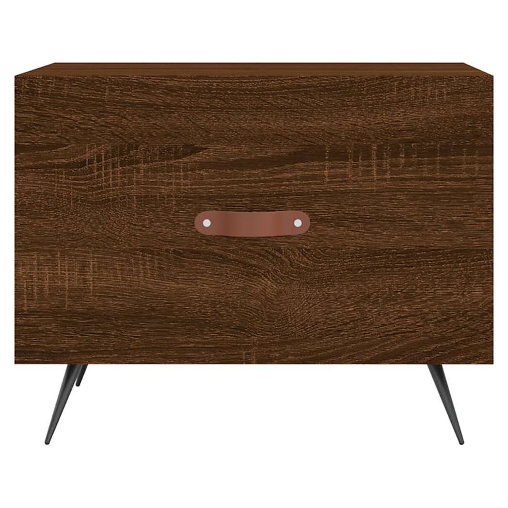 Coffee Table Brown Oak 50x50x40 cm Engineered Wood