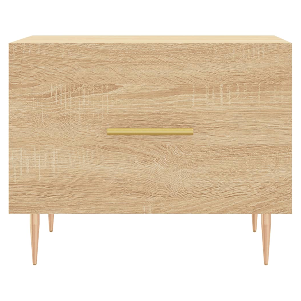 Coffee Table Sonoma Oak 50x50x40 cm Engineered Wood
