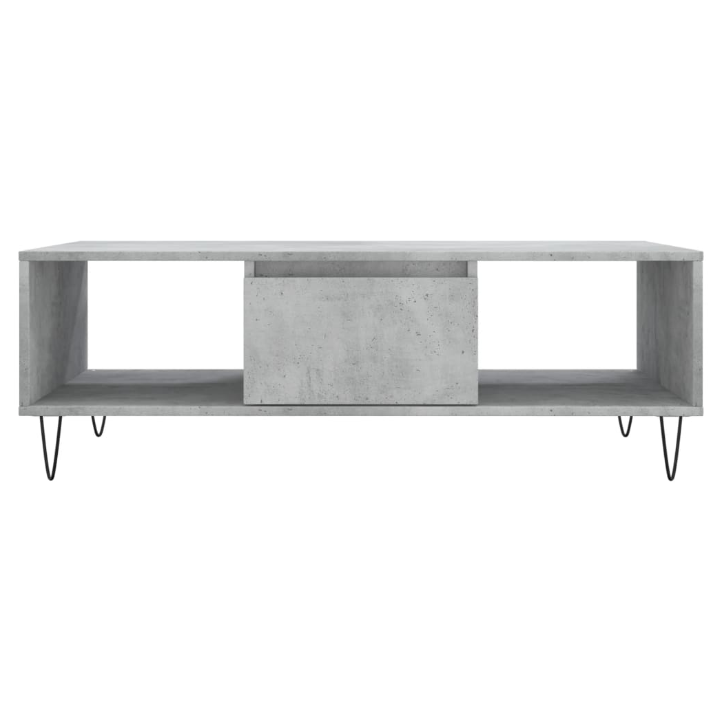 Coffee Table Concrete Grey 104x60x35 cm Engineered Wood