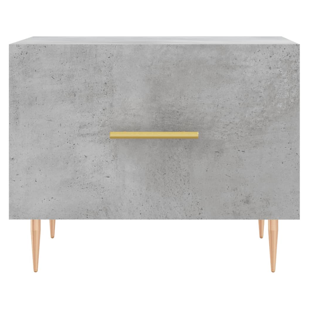 Coffee Table Concrete Grey 50x50x40 cm Engineered Wood