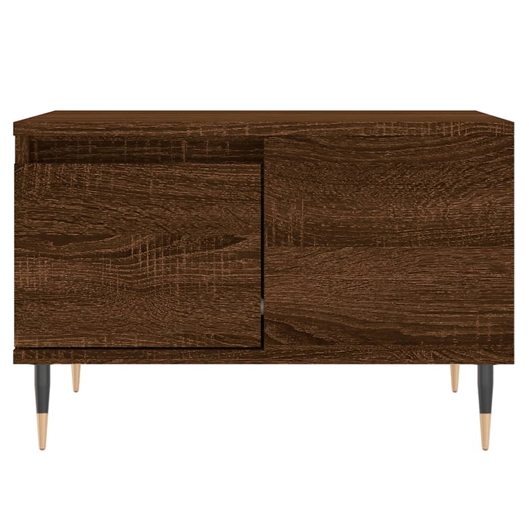 Coffee Table Brown Oak 55x55x36.5 cm Engineered Wood