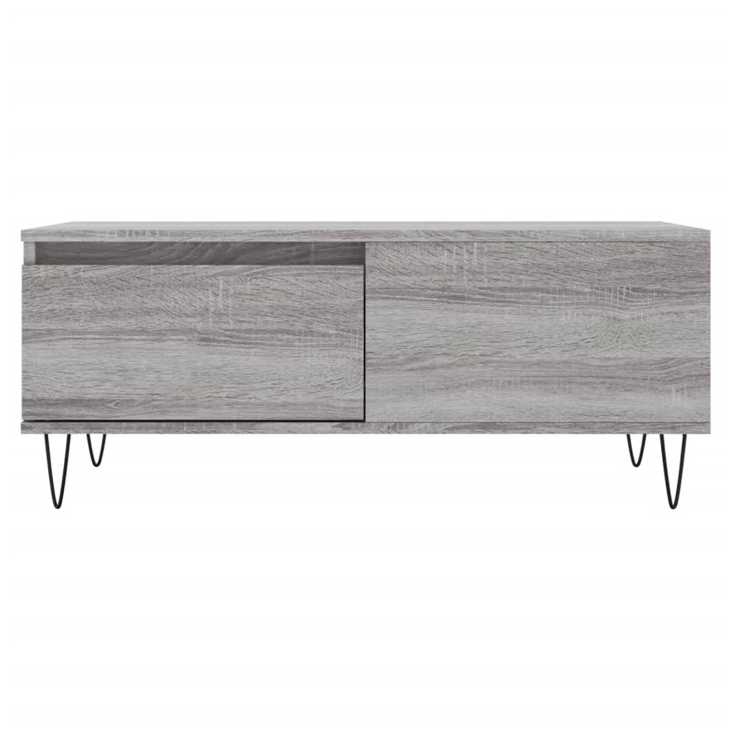 Coffee Table Grey Sonoma 90x50x36.5 cm Engineered Wood