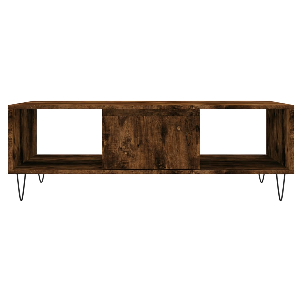 Coffee Table Smoked Oak 104x60x35 cm Engineered Wood
