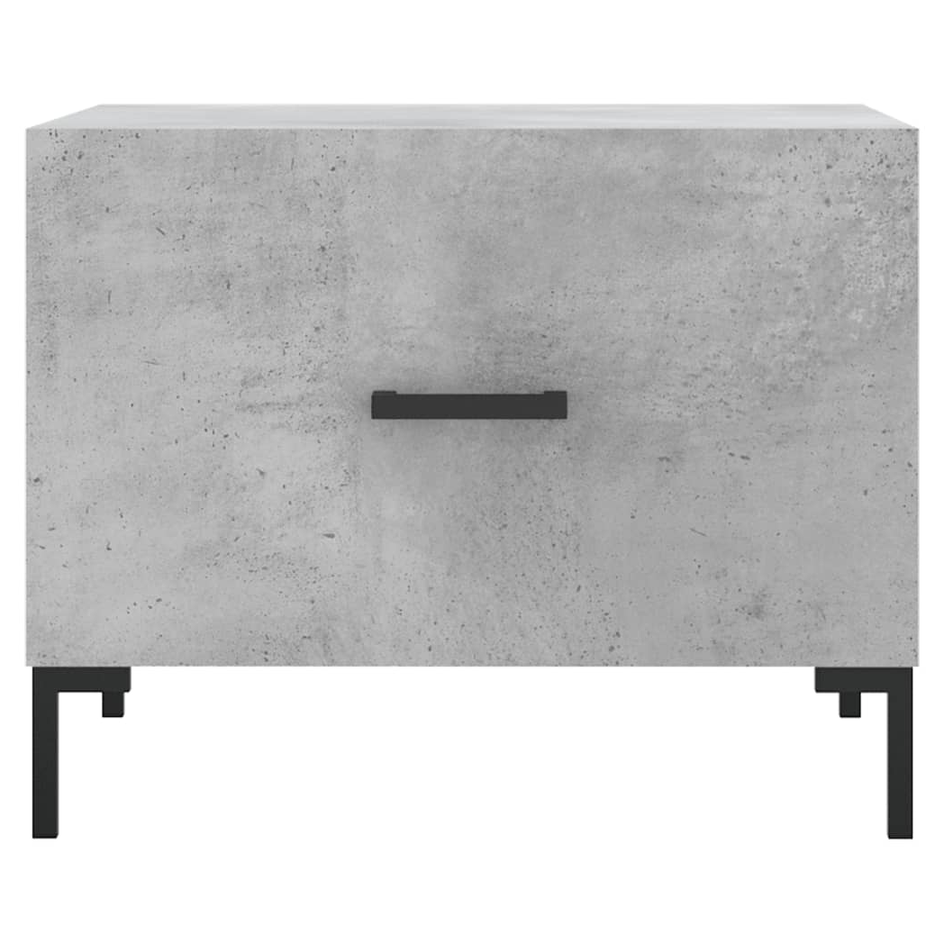 Coffee Table Concrete Grey 50x50x40 cm Engineered Wood