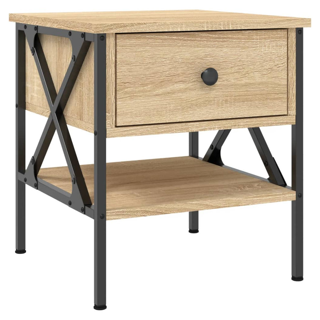Bedside Table Sonoma Oak 40x42x45 cm Engineered Wood