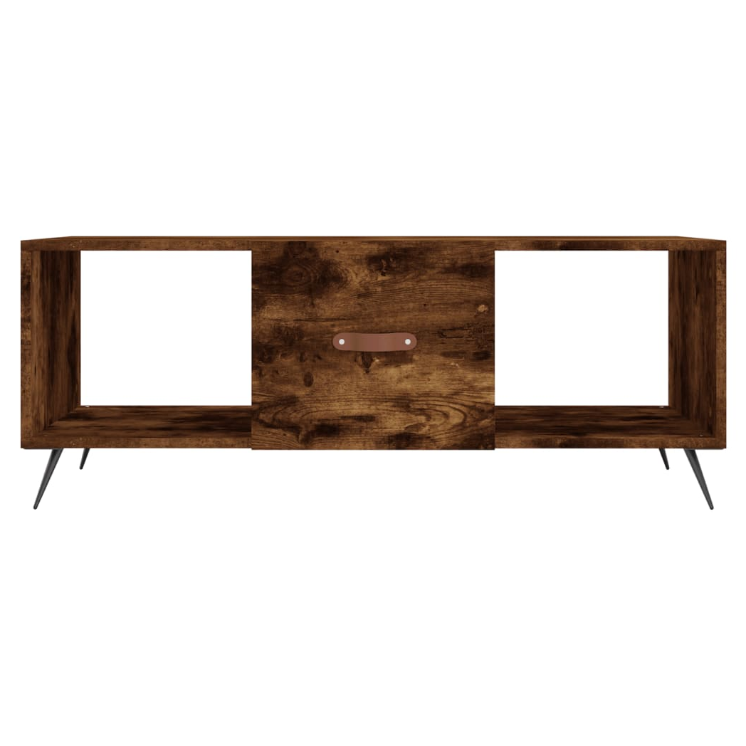 Coffee Table Smoked Oak 102x50x40 cm Engineered Wood