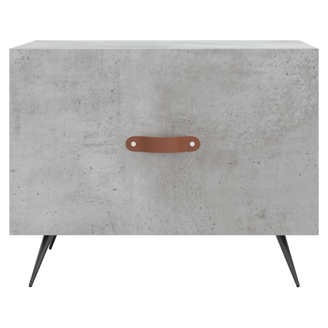 Coffee Table Concrete Grey 50x50x40 cm Engineered Wood