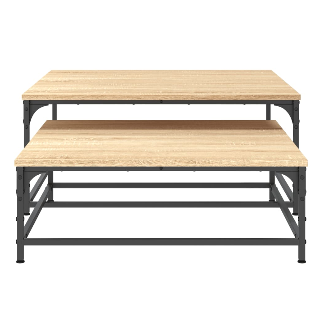 Nesting Coffee Tables 2 pcs Sonoma Oak Engineered Wood
