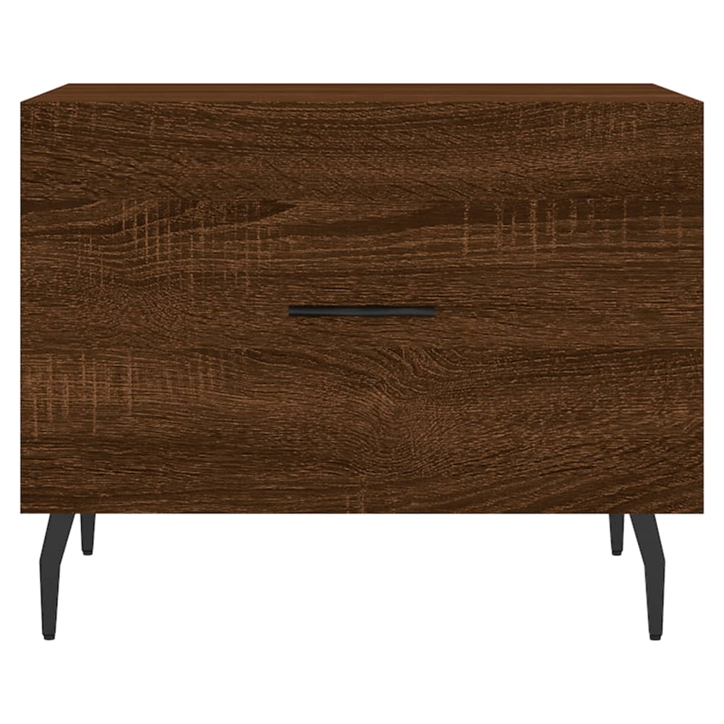 Coffee Table Brown Oak 50x50x40 cm Engineered Wood