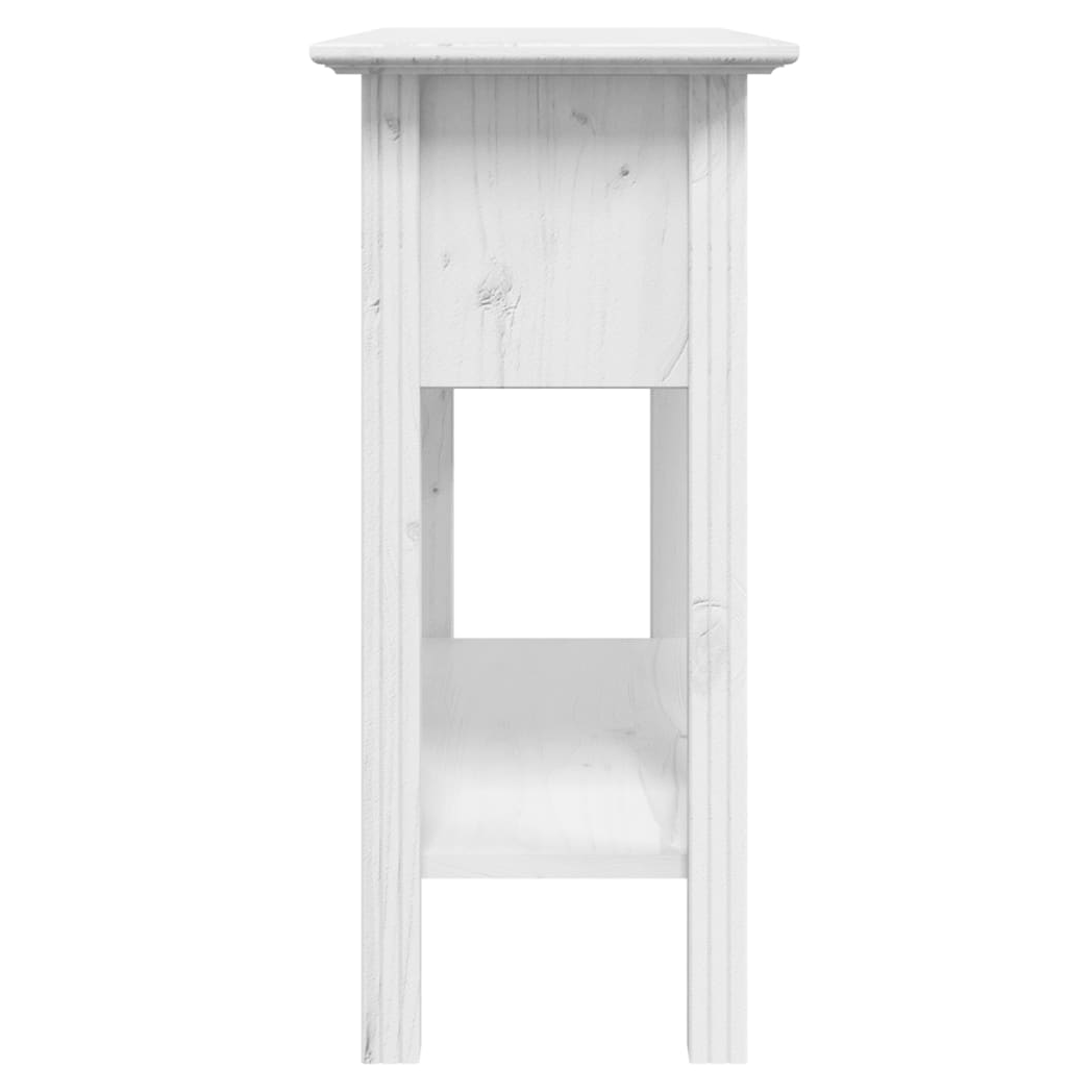 Console Table BODO White 90x34.5x73 cm Solid Wood Pine