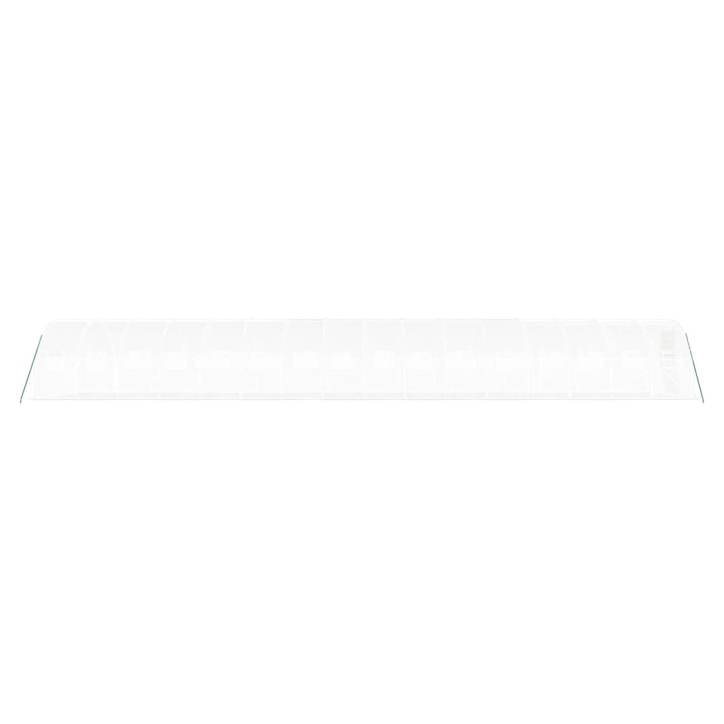 Greenhouse with Steel Frame White 48 m 16x3x2 m