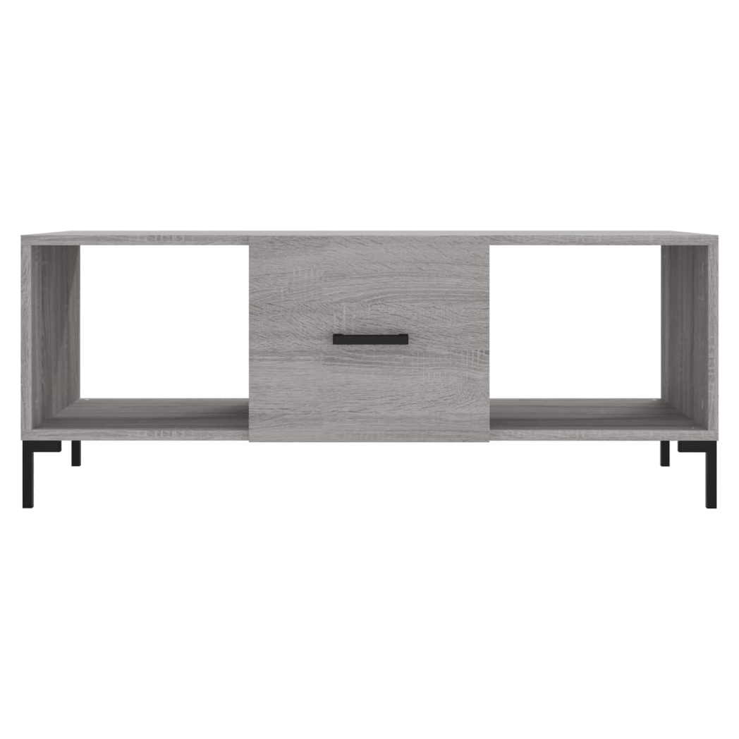 Coffee Table Grey Sonoma 102x50x40 cm Engineered Wood