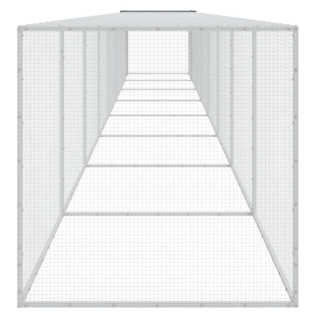 Chicken Cage with Roof Anthracite 803x98x90 cm Galvanised Steel