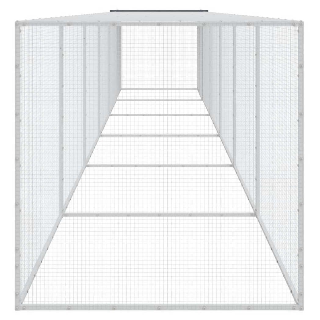 Chicken Cage with Roof Anthracite 603x98x90 cm Galvanised Steel