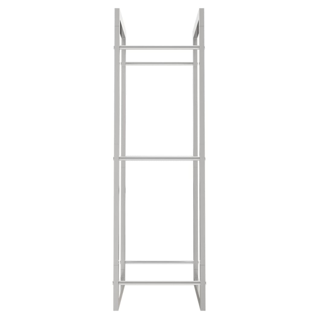 Firewood Rack 50x28x94 cm Stainless Steel