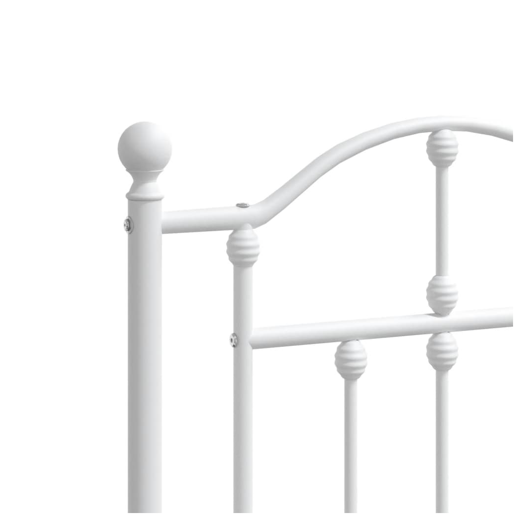 Metal Headboard White 193 cm