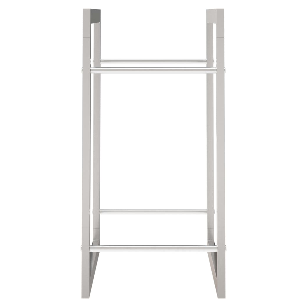 Firewood Rack 80x28x86 cm Stainless Steel