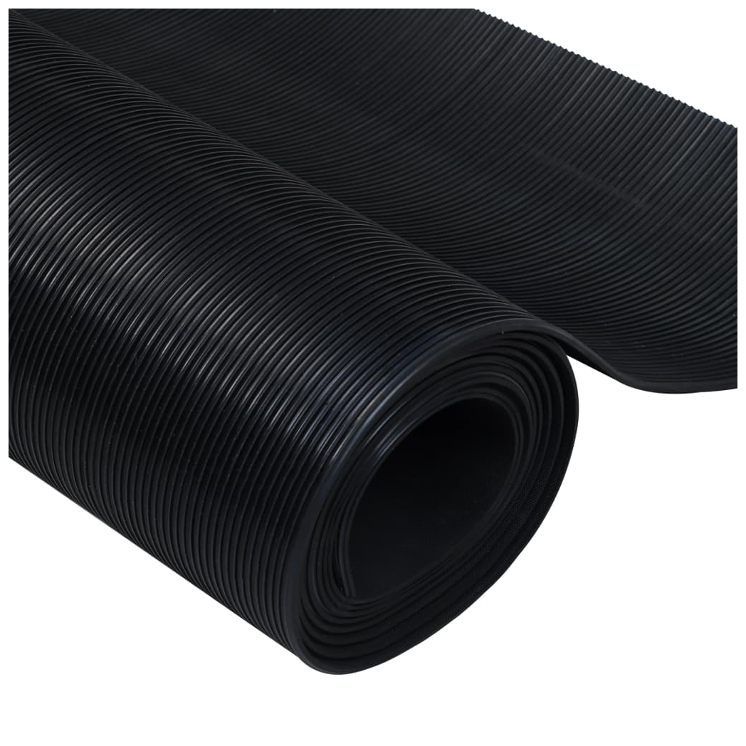 Floor Mat Anti-Slip Rubber 1.5x4 m 3 mm Fine Rib