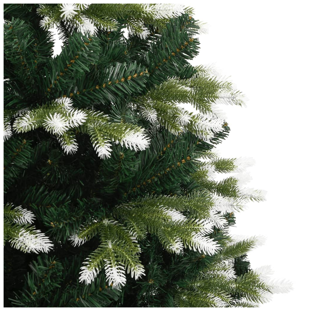 Artificial Hinged Christmas Tree with Flocked Snow 180 cm