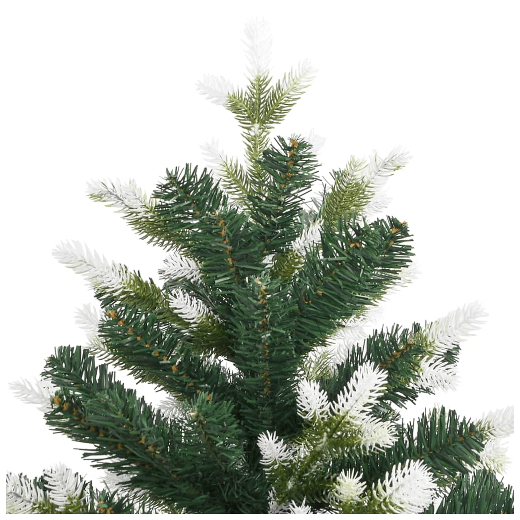 Artificial Hinged Christmas Tree with Flocked Snow 240 cm