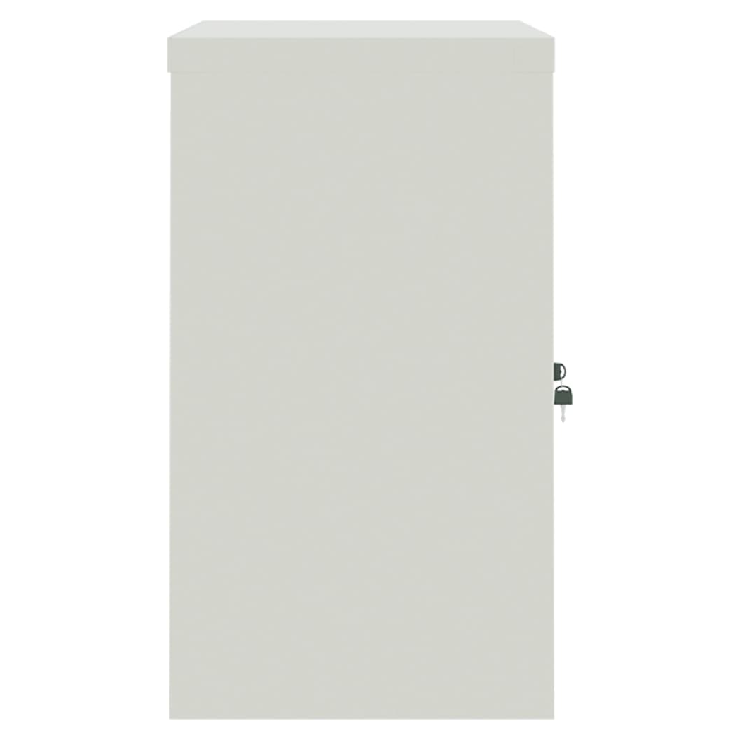 File Cabinet Light Grey and Blue 90x40x70 cm Steel