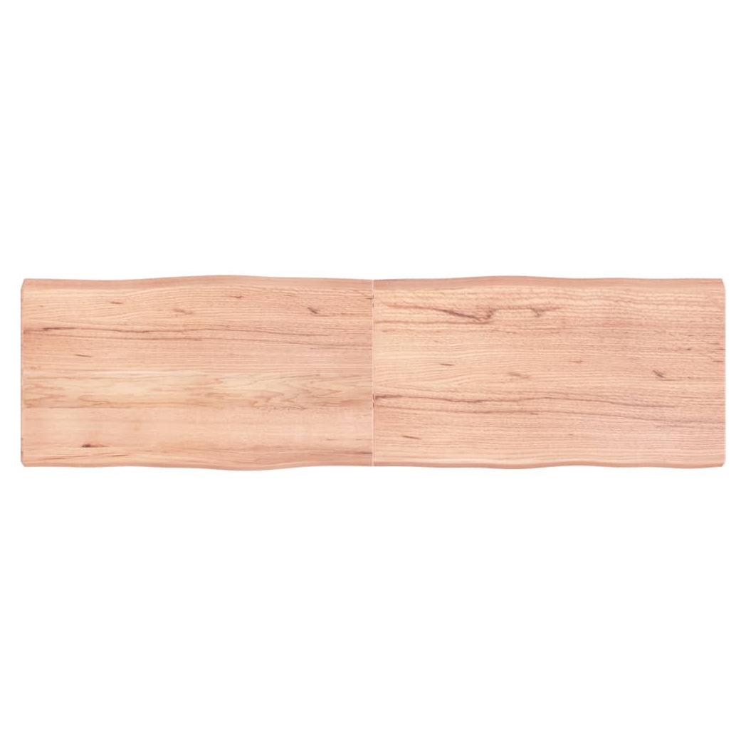 Table Top Light Brown 180x50x(2-6)cm Treated Solid Wood Live Edge