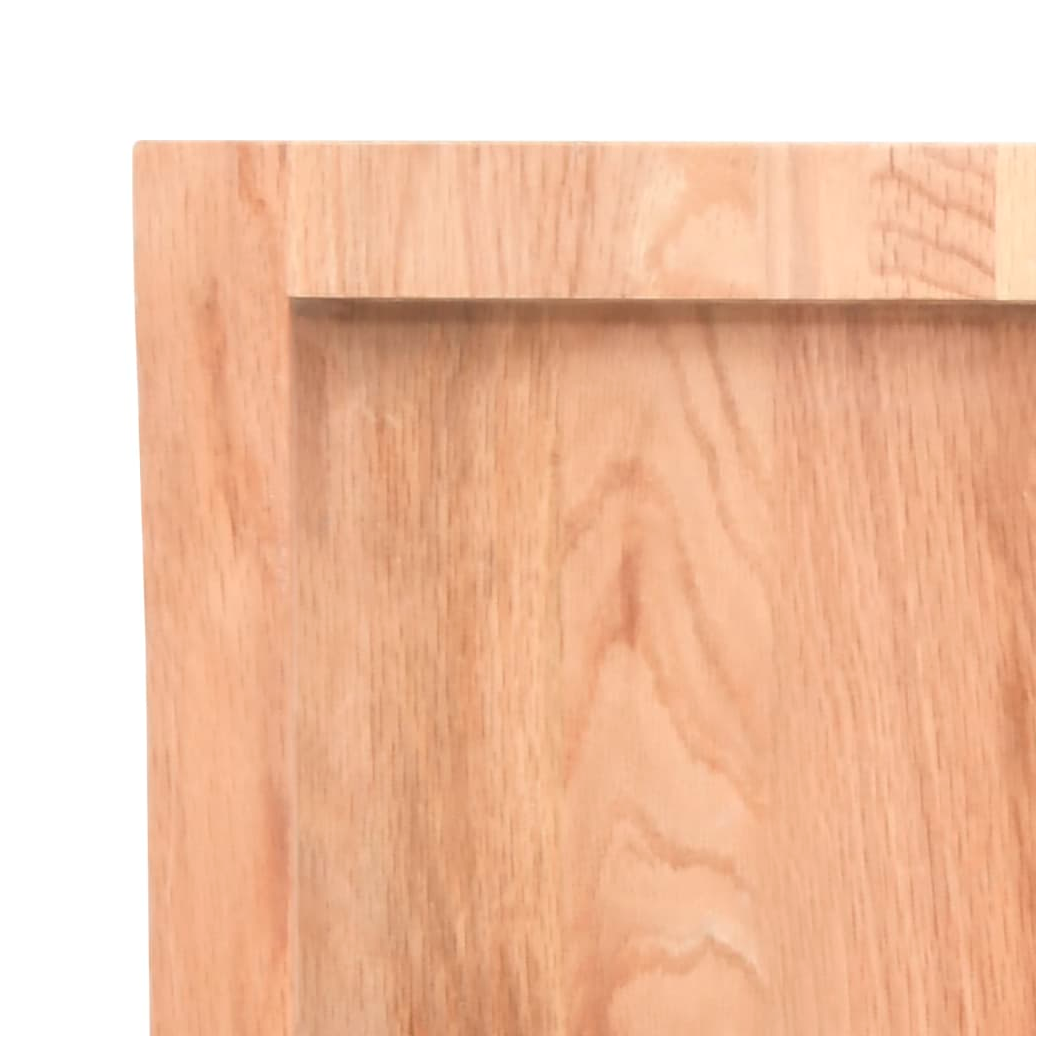 Table Top Light Brown 180x50x(2-6)cm Treated Solid Wood Live Edge