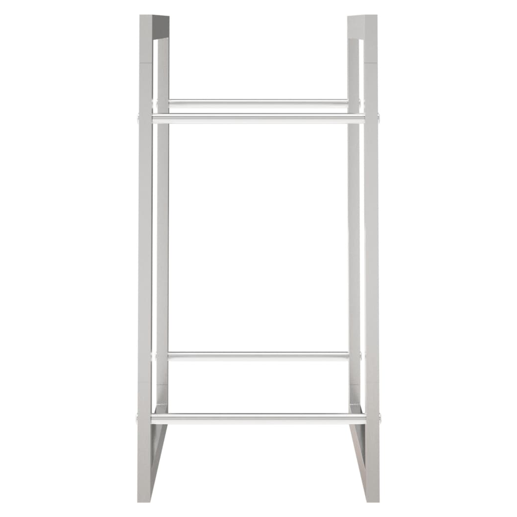 Firewood Rack 50x28x56 cm Stainless Steel