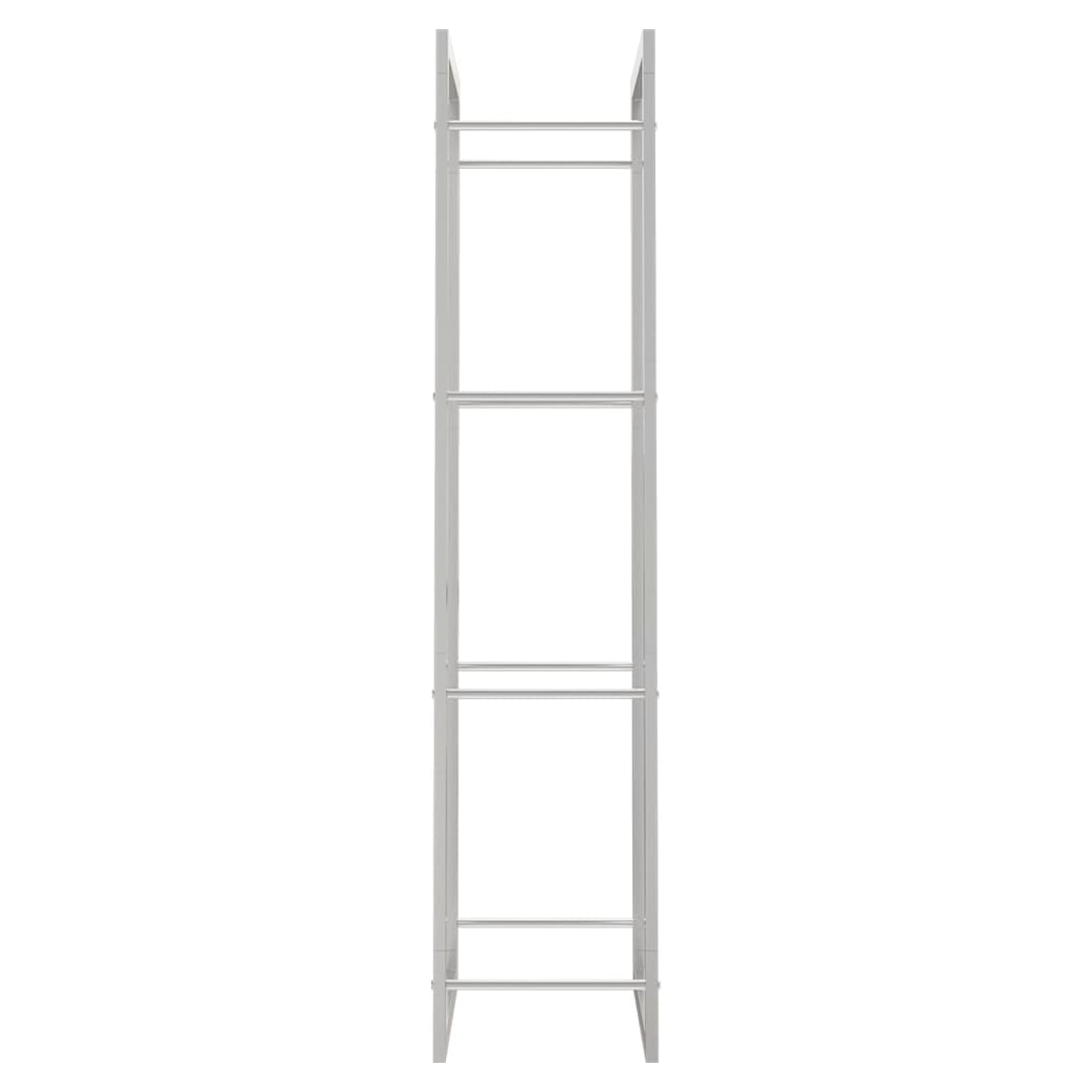 Firewood Rack 50x28x132 cm Stainless Steel