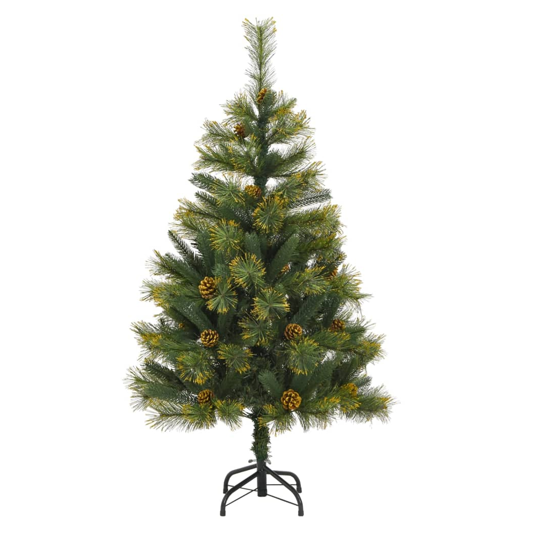 Artificial Hinged Christmas Tree with Cones 120 cm