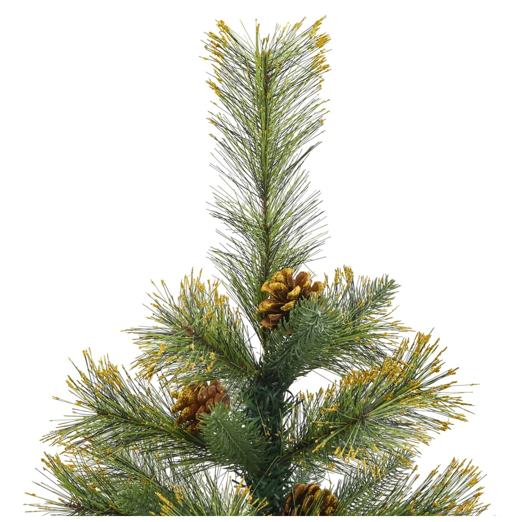 Artificial Hinged Christmas Tree with Cones 120 cm