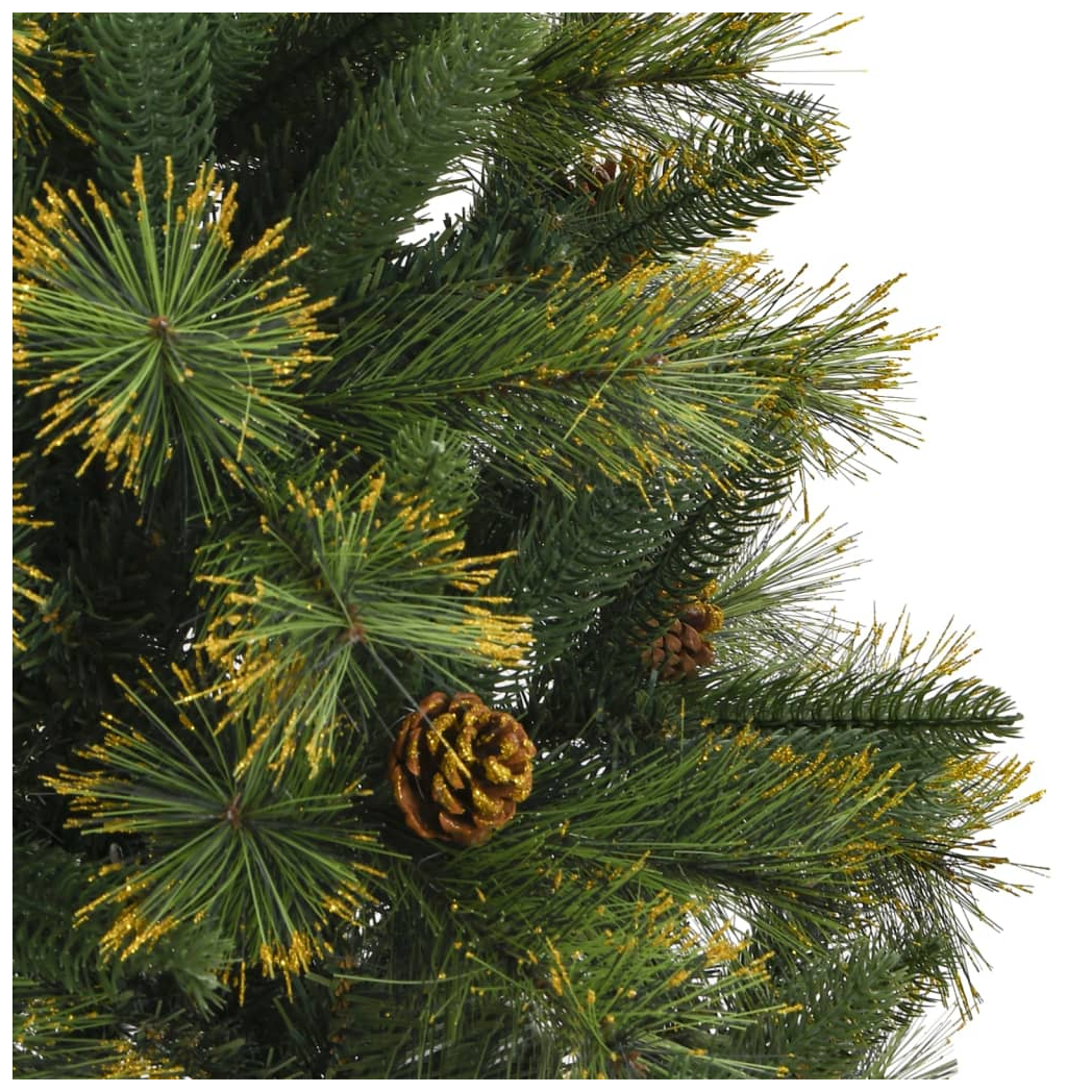 Artificial Hinged Christmas Tree with Cones 120 cm