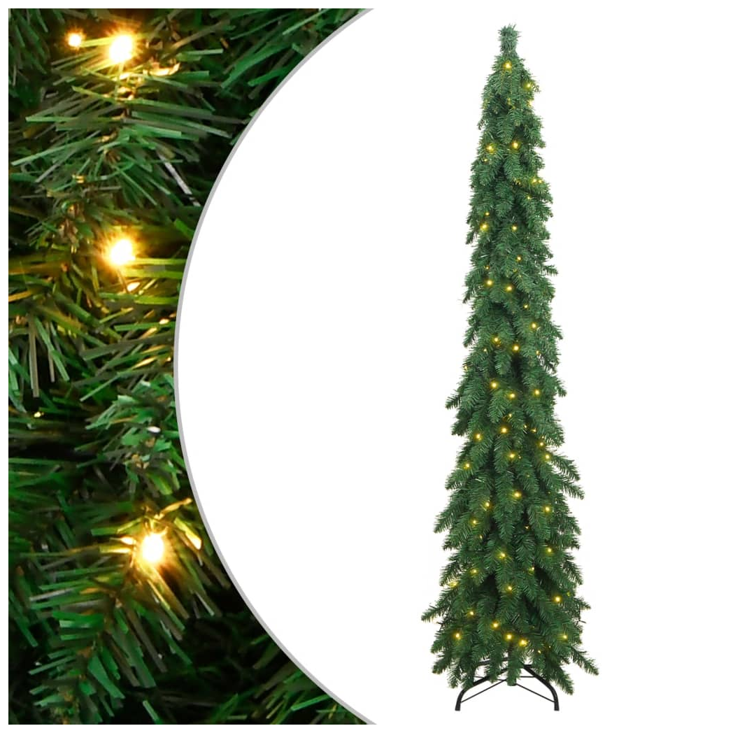 Artificial Pre-lit Christmas Tree with 130 LEDs 210 cm