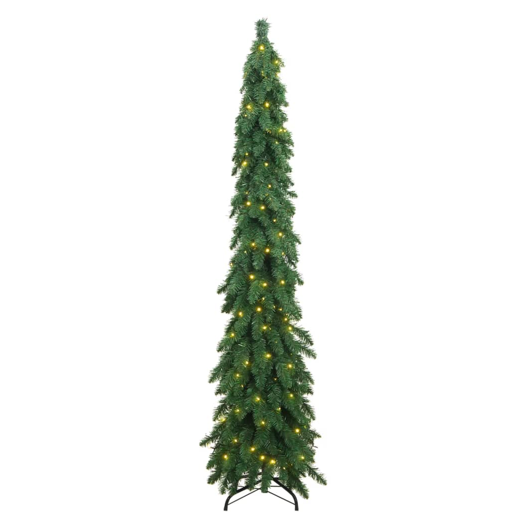 Artificial Pre-lit Christmas Tree with 130 LEDs 210 cm