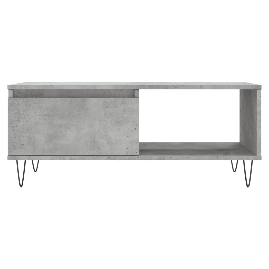 Coffee Table Concrete Grey 90x50x36.5 cm Engineered Wood