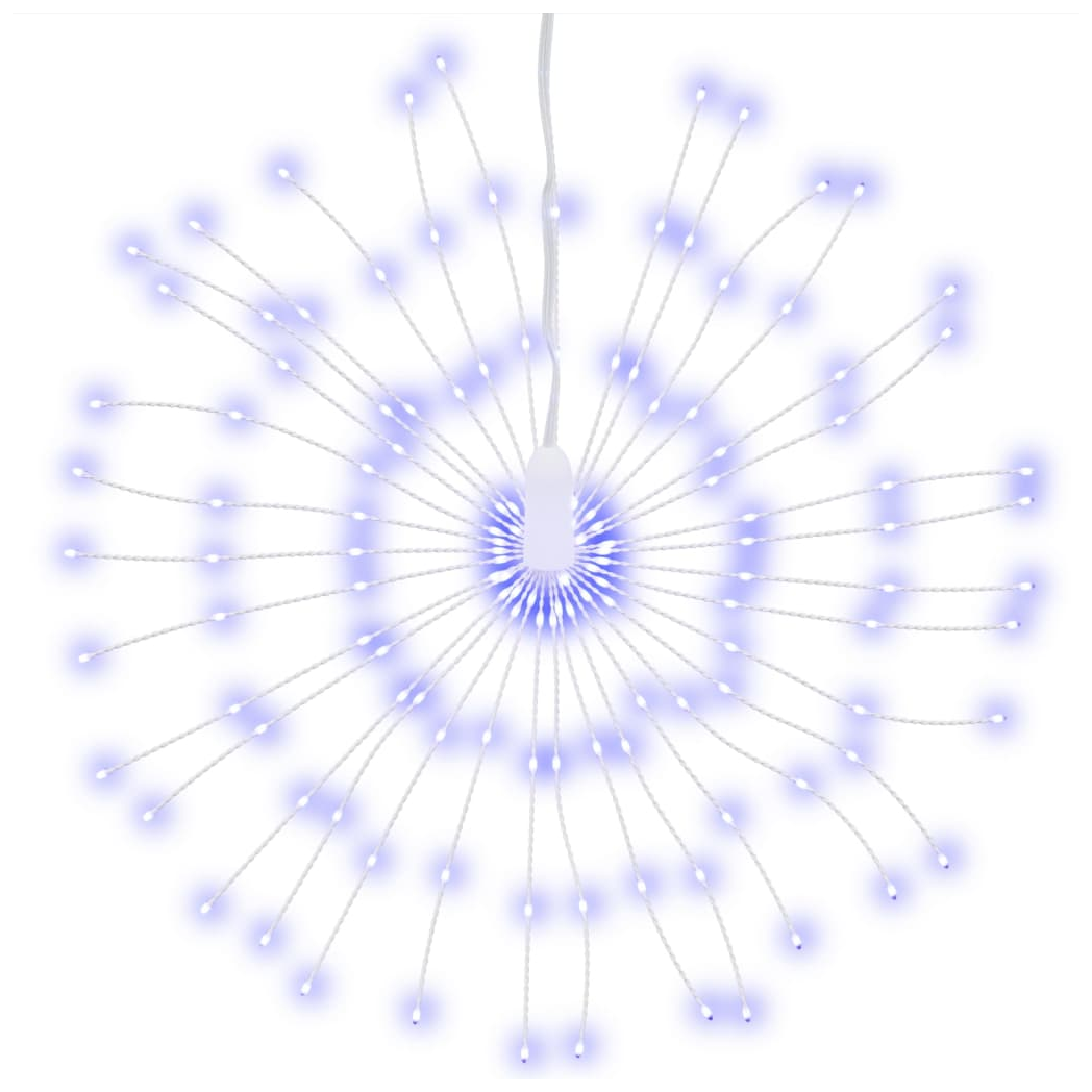 Christmas Starburst Lights 140 LEDs 2 pcs Blue 17 cm