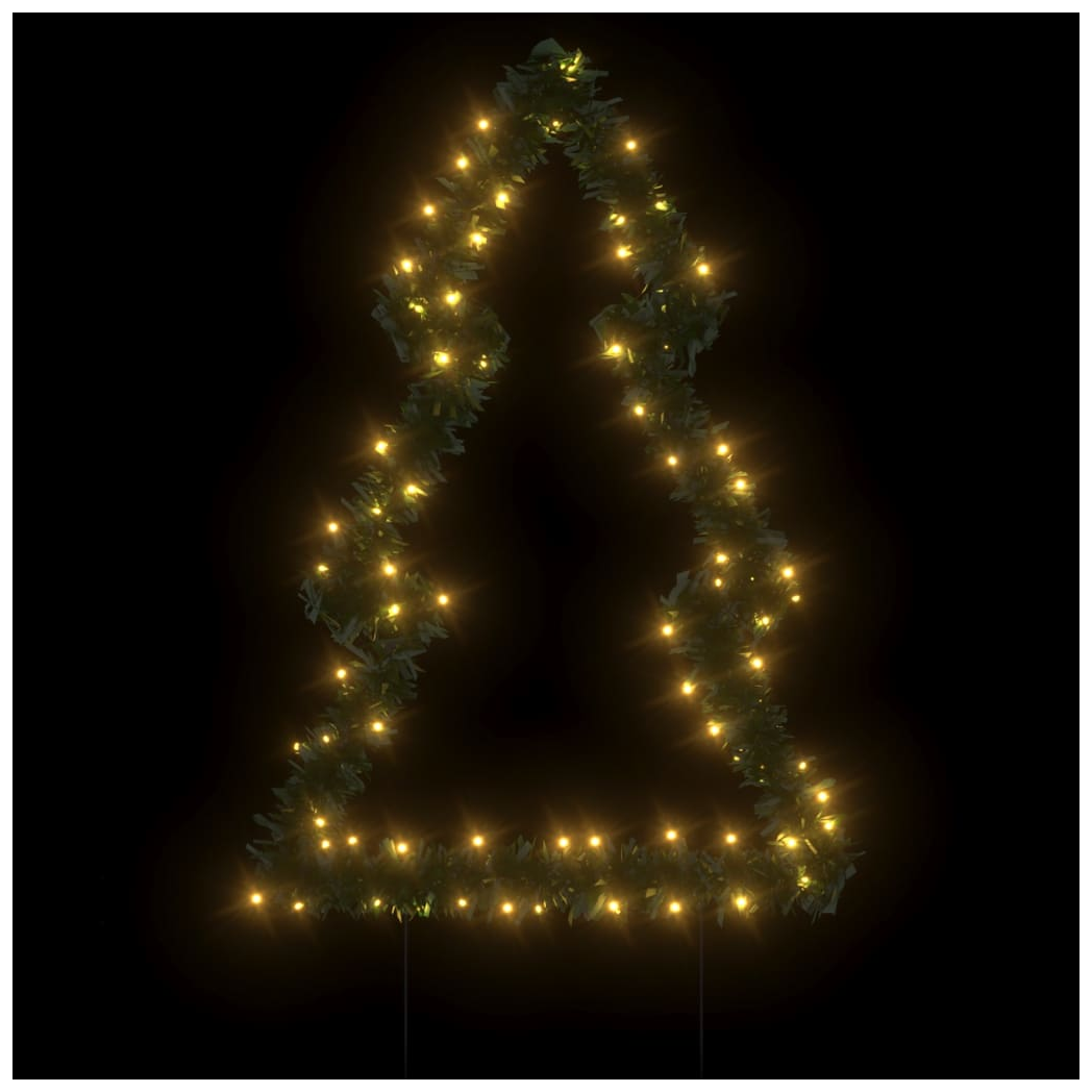 Christmas Light Decoration with Spikes Tree 80 LEDs 60 cm