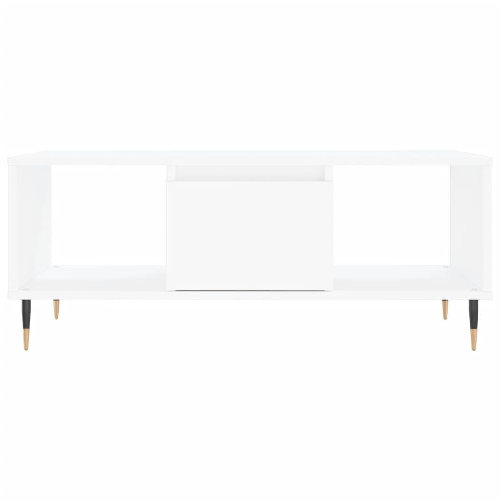 Coffee Table White 90x50x36.5 cm Engineered Wood