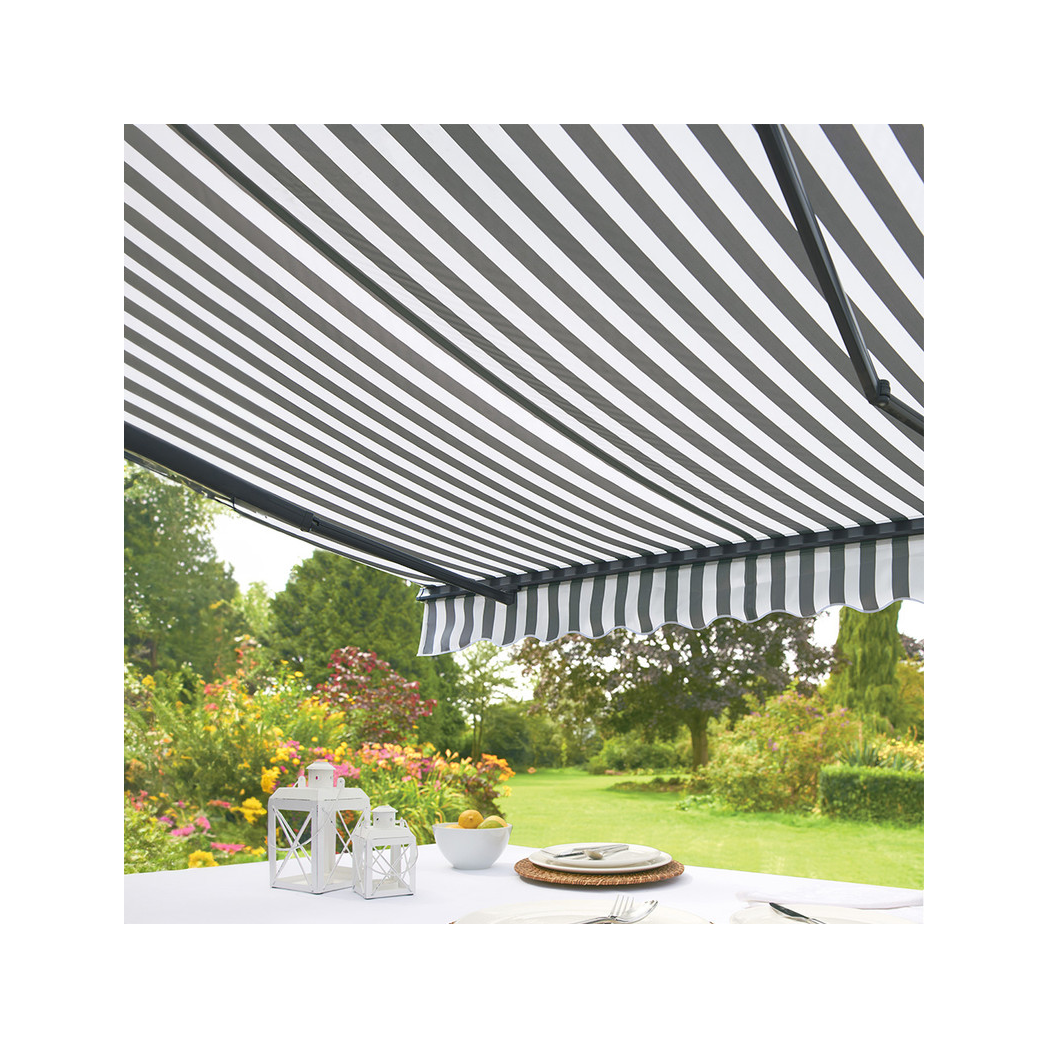 3.5m Kensington (Grey and White) Awning