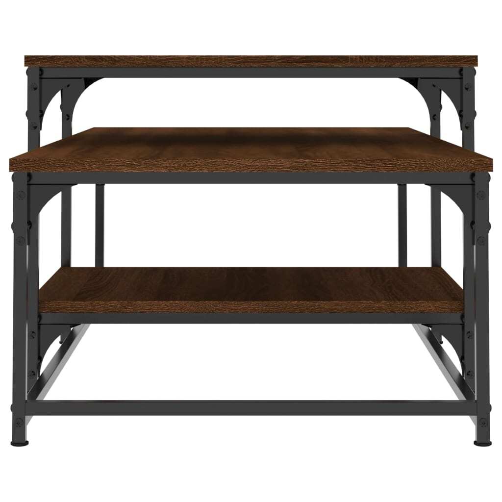 Coffee Table Brown Oak 102x60x45 cm Engineered Wood