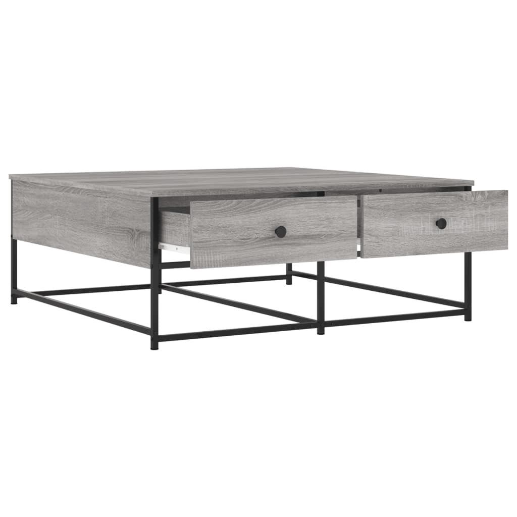 Coffee Table Grey Sonoma 100x99x40 cm Engineered Wood