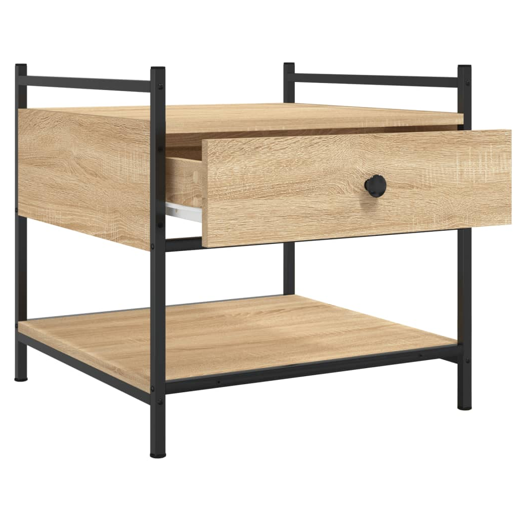 Coffee Table Sonoma Oak 50x50x50 cm Engineered Wood