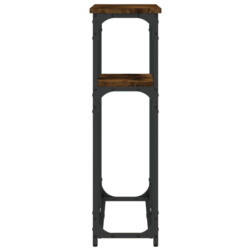 Console Table Smoked Oak 90x22.5x75 cm Engineered Wood