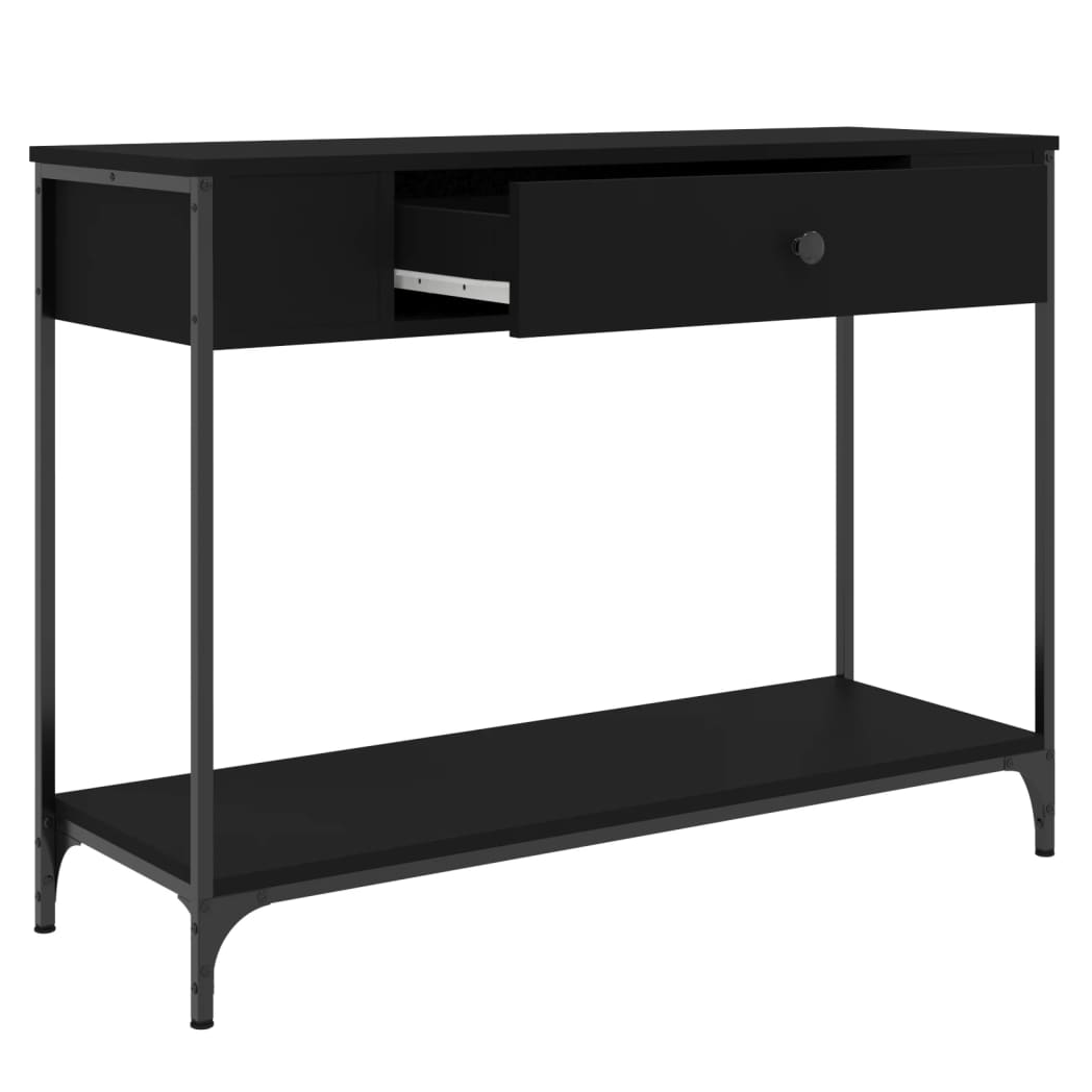 Console Table Black 100x34.5x75 cm Engineered Wood