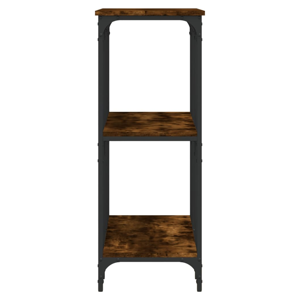 Console Table Smoked Oak 102x35x90 cm Engineered Wood