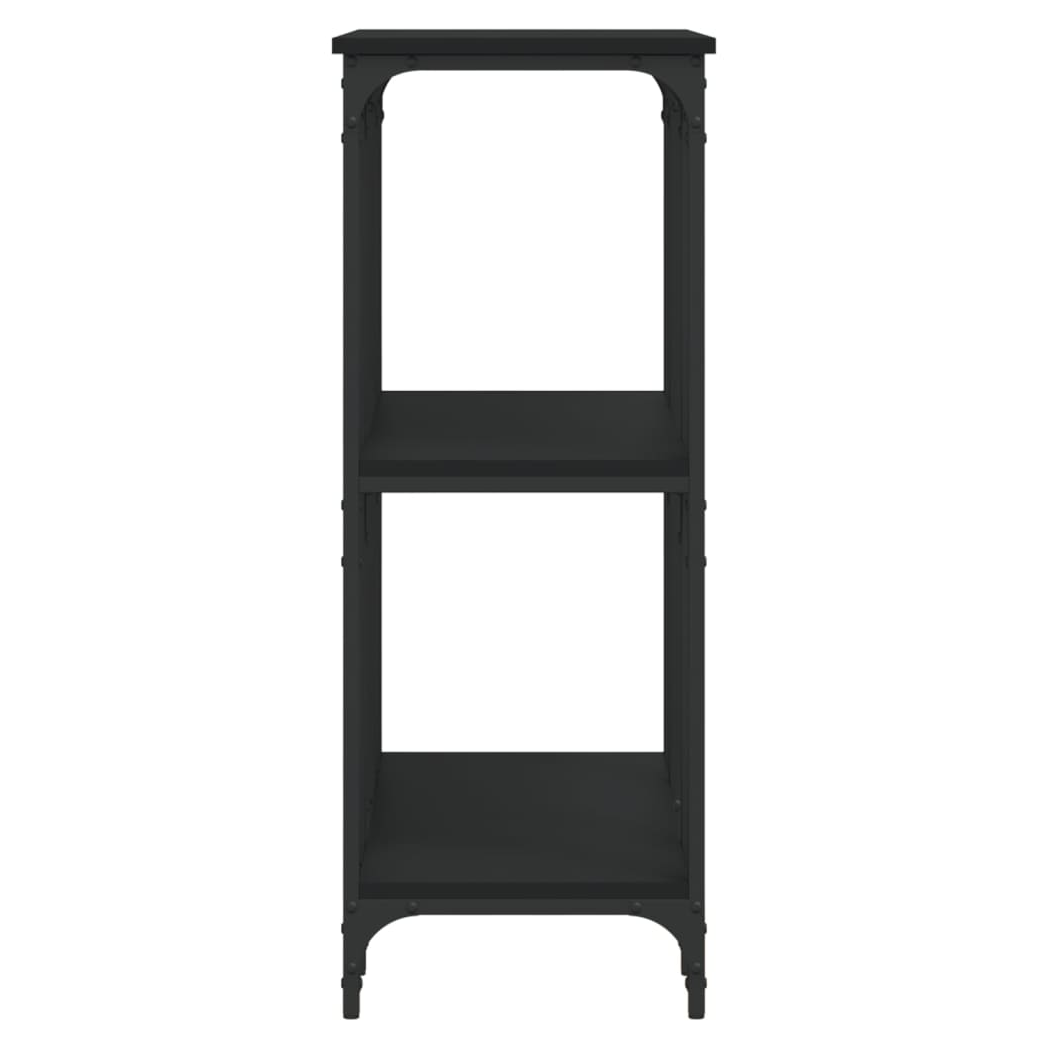 Console Table Black 102x35x90 cm Engineered Wood