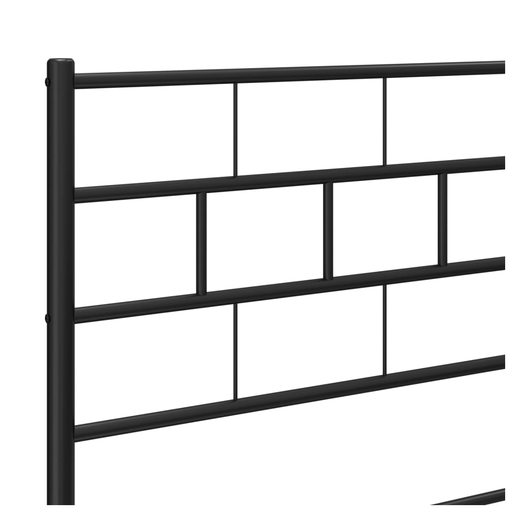 Metal Headboard Black 80 cm