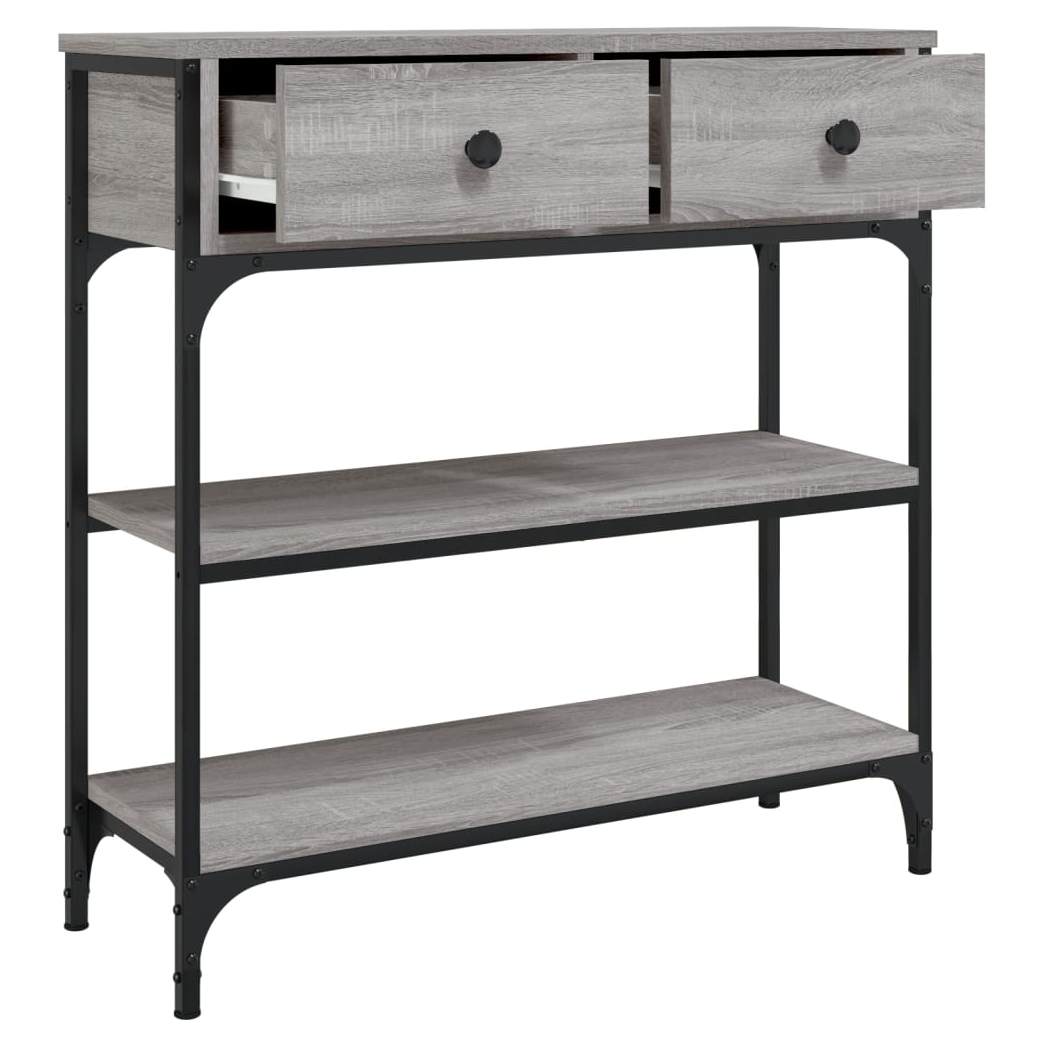 Console Table Grey Sonoma 72.5x25x75 cm Engineered Wood